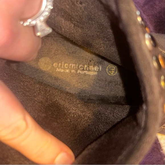 Brown Studded Leather Boots - Picture 6 of 7